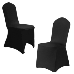 Pokrowce na krzesła  - czarny kolor - 1 szt. 