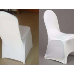 Pokrowce na krzesła - biały kolor - 1 szt. 