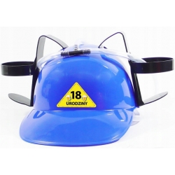 Zółty kask imprezowy  - ODLOTOWY 18-LATEK