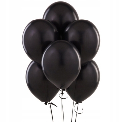 Czarne pastelowe balony -  URODZINY, WESELE 