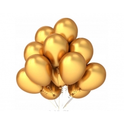 Balony w kolorze GOLD złote  -100 szt.
