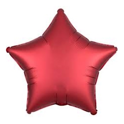 Balon foliowy czerwona   Gwiazda -1 szt *