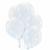 Balony przezroczyste z niebieskim  konfetti -10 szt.