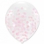 Balony przezroczyste z różowym   konfetti -10 szt.